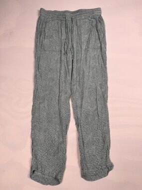 prAna Casual Drawstring Straight Leg Pants Green Women’s S